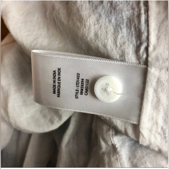 Beachlunchlounge linen cotton blend dress size XS blue and white striped VGUC - Picture 3 of 12